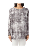 ドローイングシルクブラウス/ブルー(192)