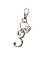 ナンバーキーリング/シルバー(006)