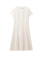 ハイウエストフレアワンピース/ホワイト(001)