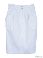 バックギャザータイトSK/ホワイト(無地)