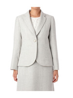 パイピングツイードジャケット/グレー系(411)