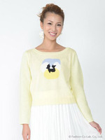 パンジージャガードニット/ラベンダー