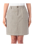 ヒッコリーミディスカート/ブラック(319)