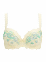 フィットジュエル　はなやかフラワーレース　ブラジャー　656/ブラウン