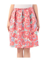 フラワーグログランスカート/ピンク(172)