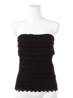 フラワーレースベアトップ/クロ