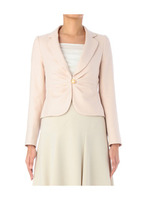 フロントひねり風デザインボタンジャケット/ベージュ系(050)