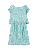 ブラッシュドットワンピース/グリーン系(120)