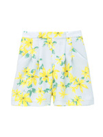 ボタニカルキュロットパンツ/ブルー系(190)