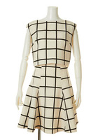 ボリュームフレアセットワンピース/GRY