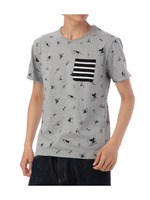 マリンデザインTシャツ/グレー系(512)