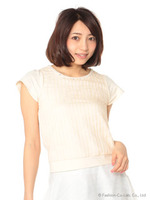 ミニうら毛シアーチェックT/コン