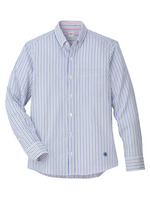 ライトオックスストライプボタンダウンシャツ/ホワイト(301)