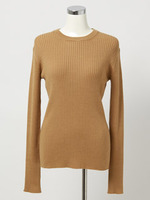 リブニットプルオーバー/ネイビー