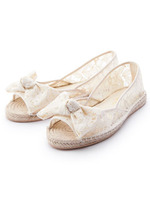 レースエスパドリーユシューズ/オフホワイト