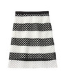 レースボーダースカート/ブラック(319)
