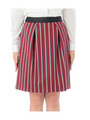 レジメンストライプタックスカート/レッド系(363)
