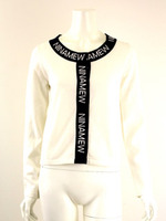 ロゴトリミング　　　カーデ/WH