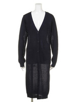 ロングカーデ/ブルー