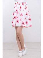 花柄フレアーSK/ピンク