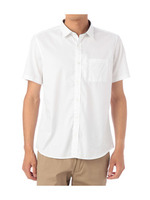 市松ドビー半袖カジュアルシャツ/ブルー系(093)