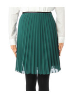 縦ライン入りプリーツスカート/ベージュ系(352)