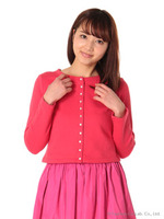 裏毛カーデ/ピンク