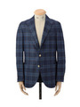 CANONICO平織りチェックジャケット/ネイビー(293)