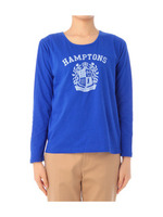 エンブレムプリントプルオーバー/ブルー系(092)