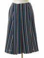 サテンストライプ　タッキングスカート/ネイビー