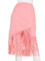 スエードロングフリンジスカート/PINK
