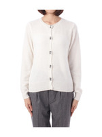 ビジュー付きアンゴラ混ニットカーディガン/オフホワイト(003)