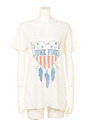 JUNKFOOD Heart&Feather チュニックTシャツ/Sugar
