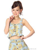 【LIZ　LISA】ひまわりビスチェ/ブルー