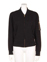 【Omekashi】MA-1風ブルゾン/グレ-