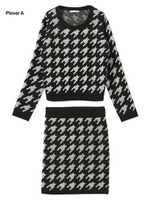 ジャガードニットセットアップ/チェックC