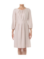 タック切り替えワンピース/ベージュ系(050)