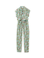 PAUL&JOE×AIGLE ボタニカルシャツオールインワン/カーキ(127)