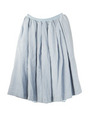 linen　skirt/sax