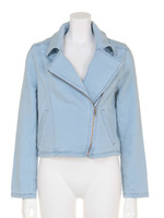 デニムライダースJK/L/BLU