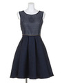 バックリボンワンピース/ネイビー