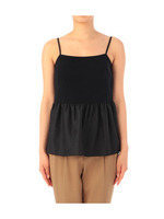 裾フレア切り替えキャミソール/ブラック(019)