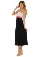 配色切替ミモレベアワンピース/BLACK/WH