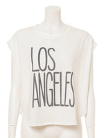 JUNKFOOD Los Angels ドレープTシャツ/Sugar