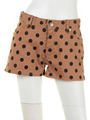 POLKA DOT SHORTS/BEIGE