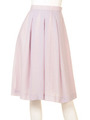 SPAN VOIL WASHER MI-MOLLET SKIRT/NAVY