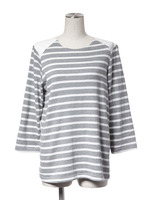 Shoulder leather border tops/GRAY