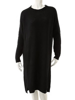 【Edit Sheen】ミモレ丈ニットワンピース/ブラック