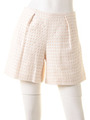 ツイード千鳥柄ショートパンツ/ベージュ