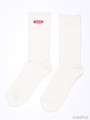 BOX LOGO SOCKS/WHITE